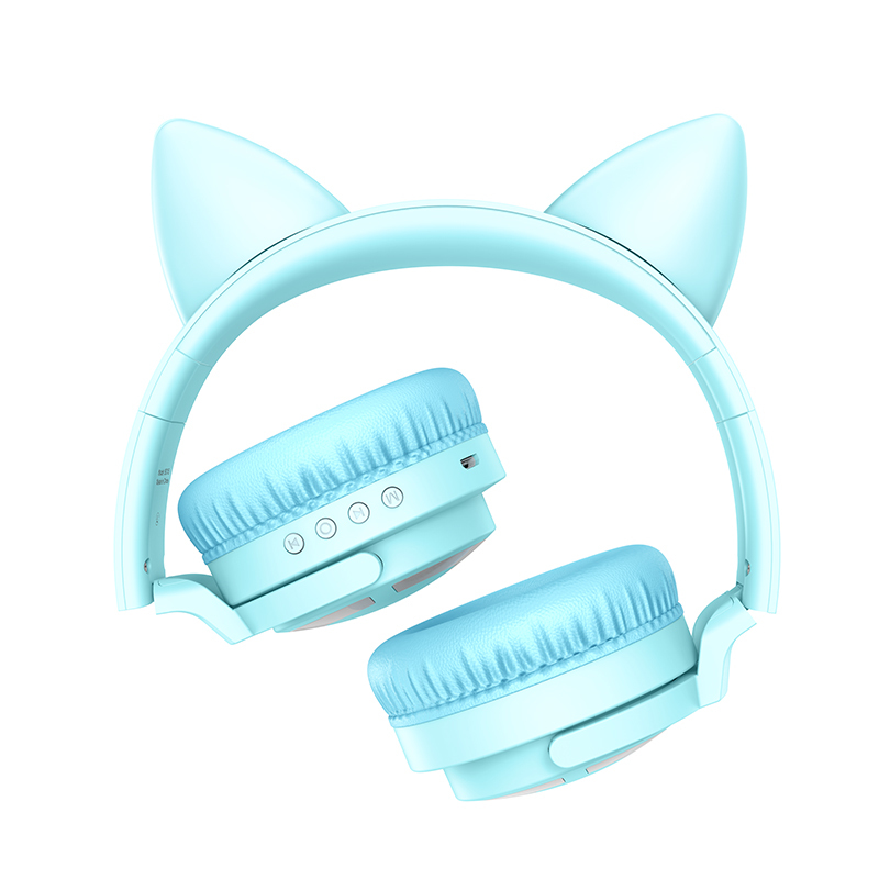Suchawki Borofone nauszne BO15 Cat Ear bluetooth niebieskie  PHILIPS Xenium V377 / 2