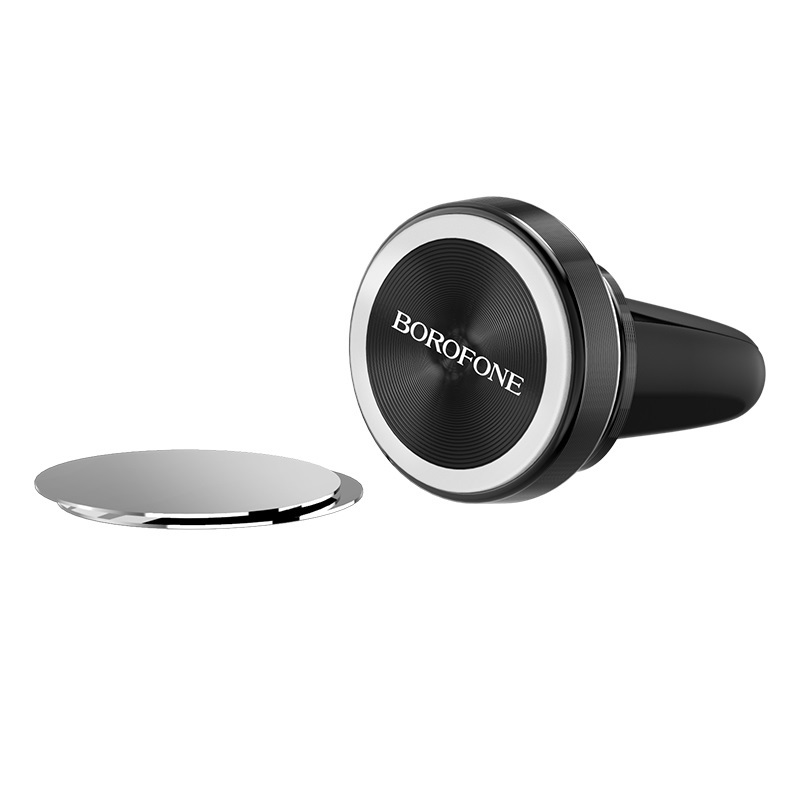 Uchwyt samochodowy Borofone BH6 Platinum magnetyczny na kratk czarny ASUS ZenFone V (V520KL) / 4