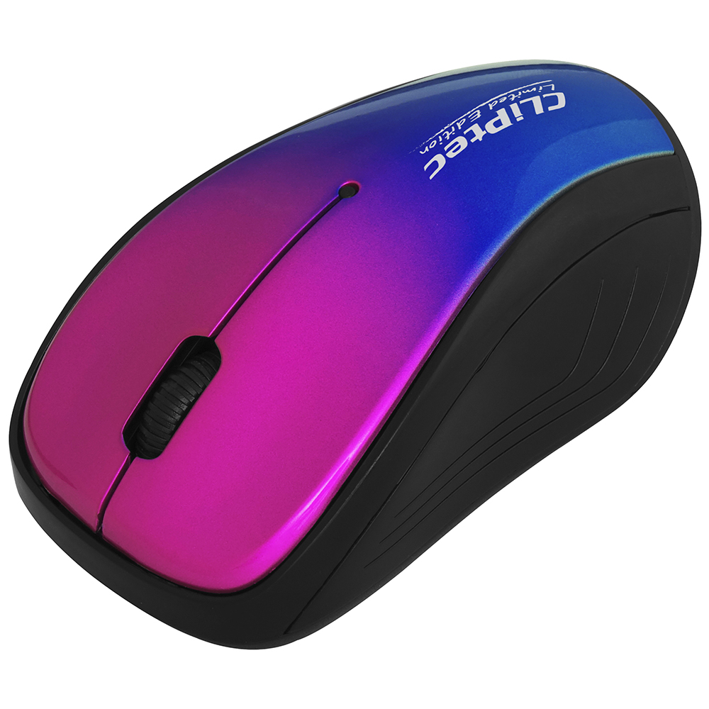 Dla gracza Cliptec Xilent II RZS856S mysz bezprzewodowa optyczna fioletowo-niebieska