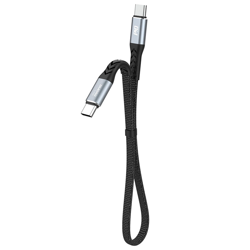 Kabel USB Dudao L10C Typ-C na Typ-C 5A 0,23m czarny OnePlus Nord N200