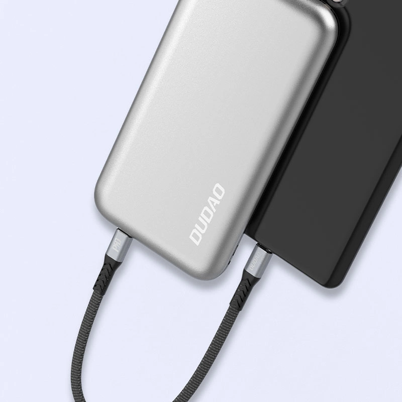 Kabel USB Dudao L10C Typ-C na Typ-C 5A 0,23m czarny Realme 9 Pro+ / 8
