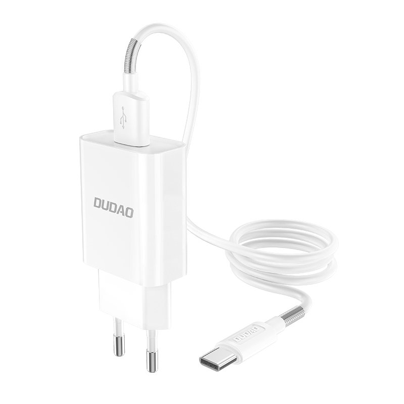 adowarka sieciowa Dudao 2.4A A3EU USB Typ-C biaa LG Q8