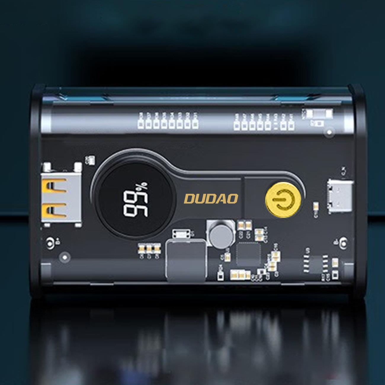 Power bank Dudao K16 10000 mAh 22,5W czarny Oppo Reno 6 Pro Plus 5G / 7