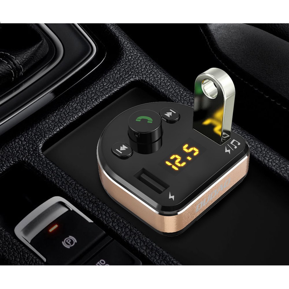 adowarka samochodowa Dudao R2Pro + Transmiter Bluetooth + FM czarny HUAWEI G10 / 8