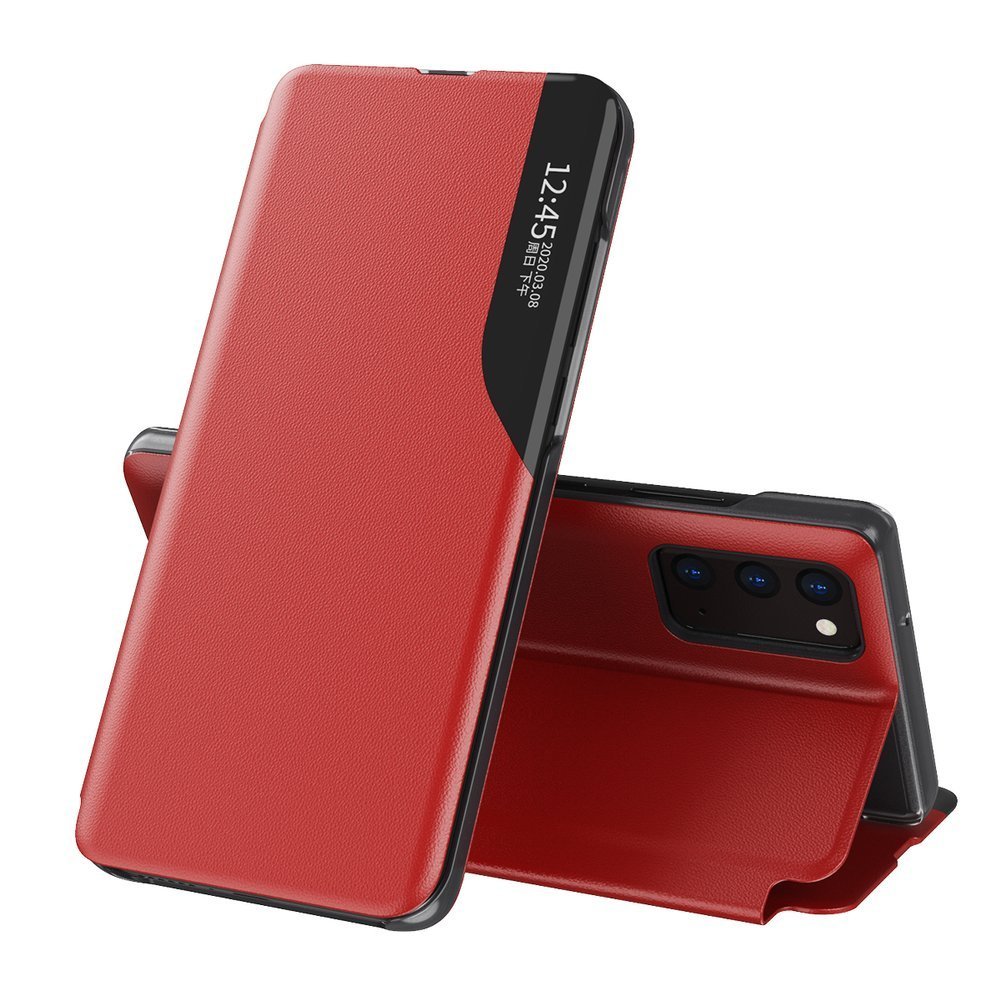 Pokrowiec etui Eco Leather View Case czerwone SAMSUNG Galaxy A52 5G