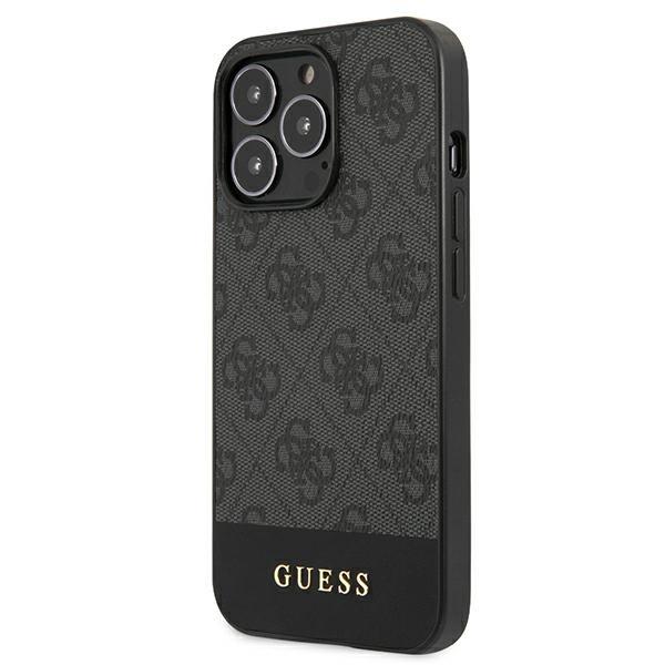 Pokrowiec Oryginalny Guess 4G Stripe Collection szare APPLE iPhone 13 Pro / 2