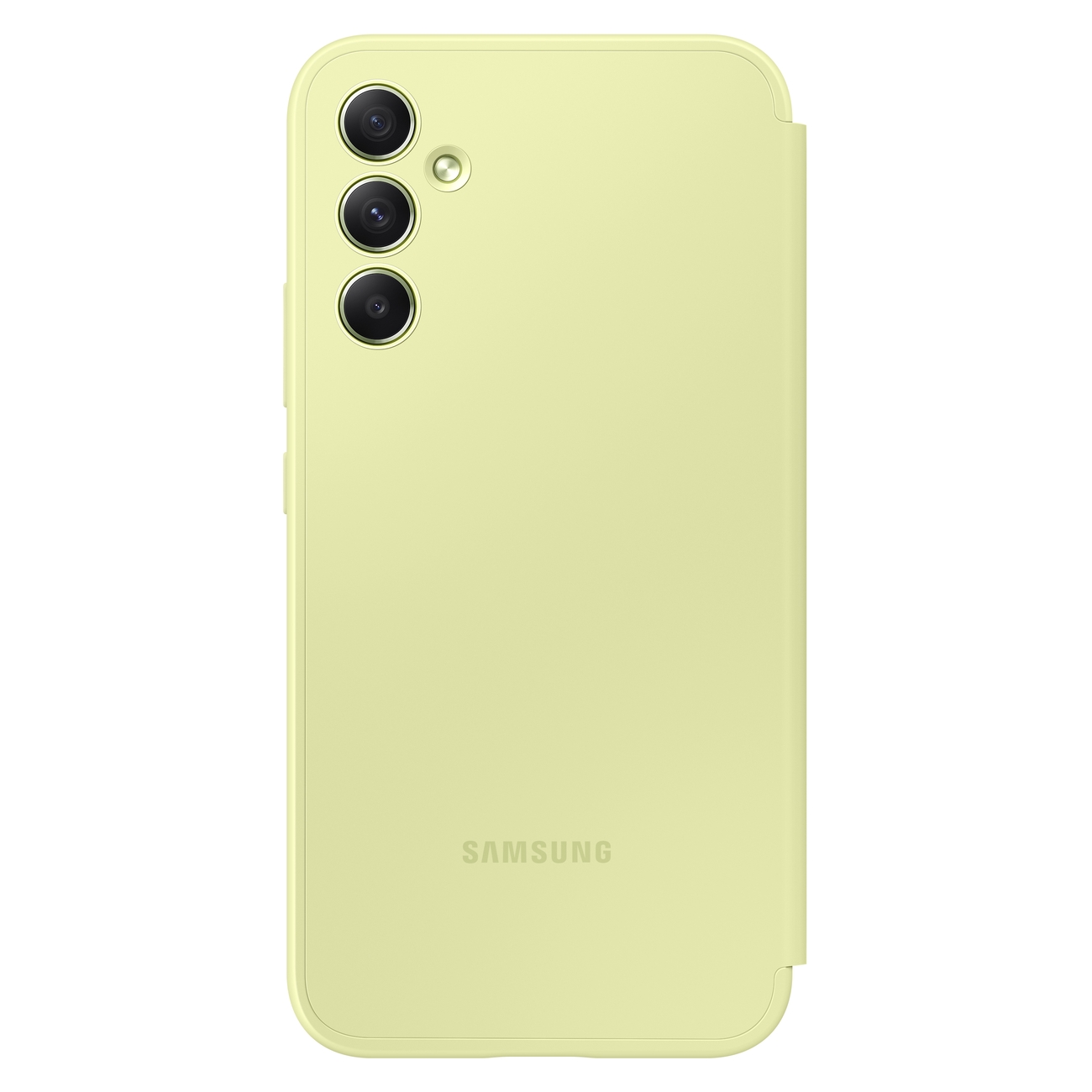 Pokrowiec etui oryginalne Smart View Wallet Case limonkowe SAMSUNG Galaxy A54 5G / 2