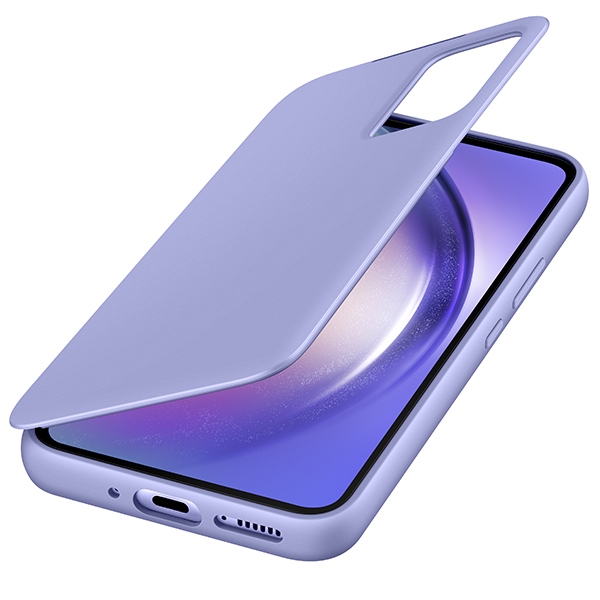 Pokrowiec etui oryginalne Smart View Wallet Case fioletowe SAMSUNG Galaxy A54 5G / 3
