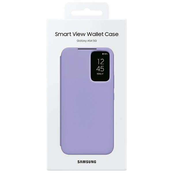 Pokrowiec etui oryginalne Smart View Wallet Case fioletowe SAMSUNG Galaxy A54 5G / 6