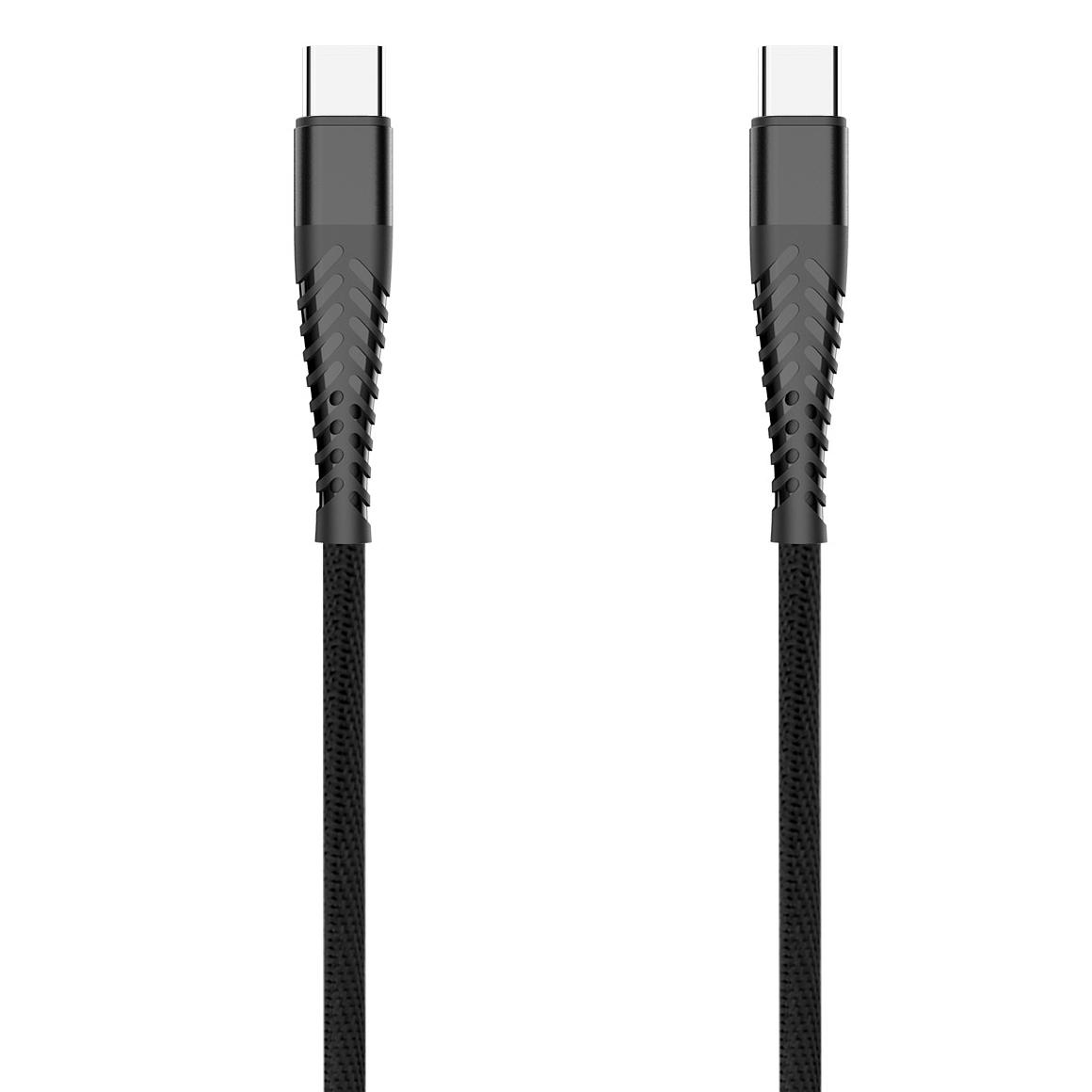 Kabel USB Extreme Spider 3A 1m Typ-C na Typ-C czarny ZTE Blade A71 / 2