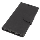 Pokrowiec etui z klapk na magnes Fancy Case czarne myPhone Q-Smart Plus
