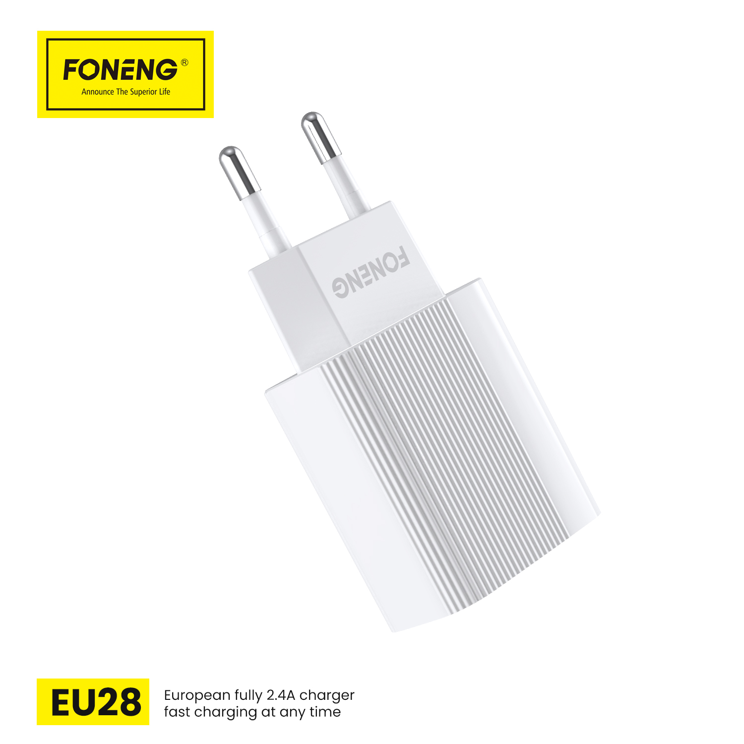 adowarka sieciowa Foneng EU28 2,4A z kablem USB na Lightning biaa SAMSUNG Galaxy Trend 2 Lite / 3