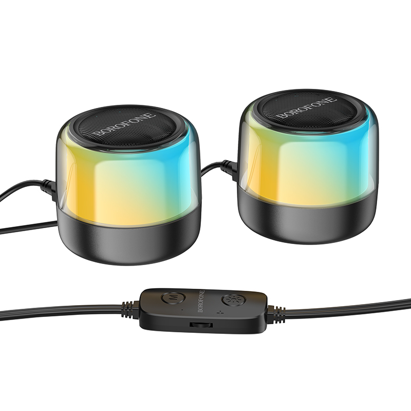 Głośnik Borofone bezprzewodowy bluetooth BP12 Colorful Stereo czarny Coolpad Modena