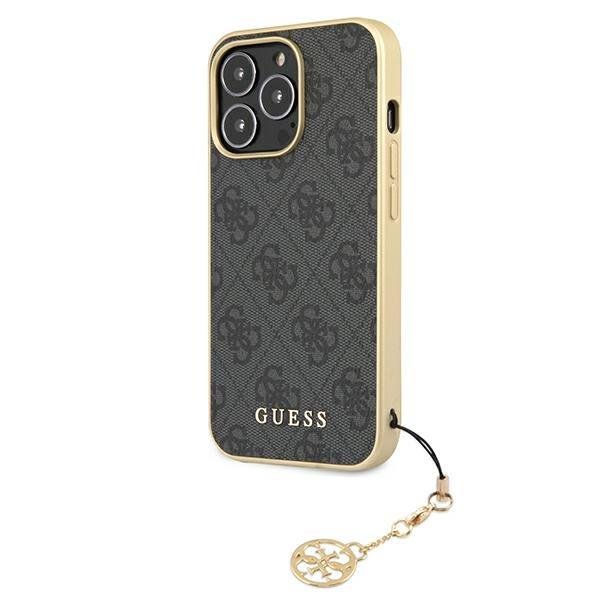 Pokrowiec Oryginalne Guess 4G Charms Collection szare APPLE iPhone 13 Pro Max / 2