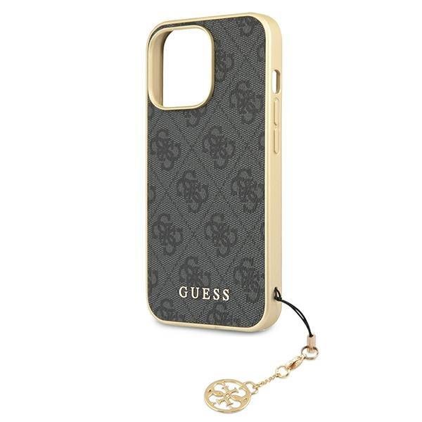 Pokrowiec Oryginalne Guess 4G Charms Collection szare APPLE iPhone 13 Pro Max / 4