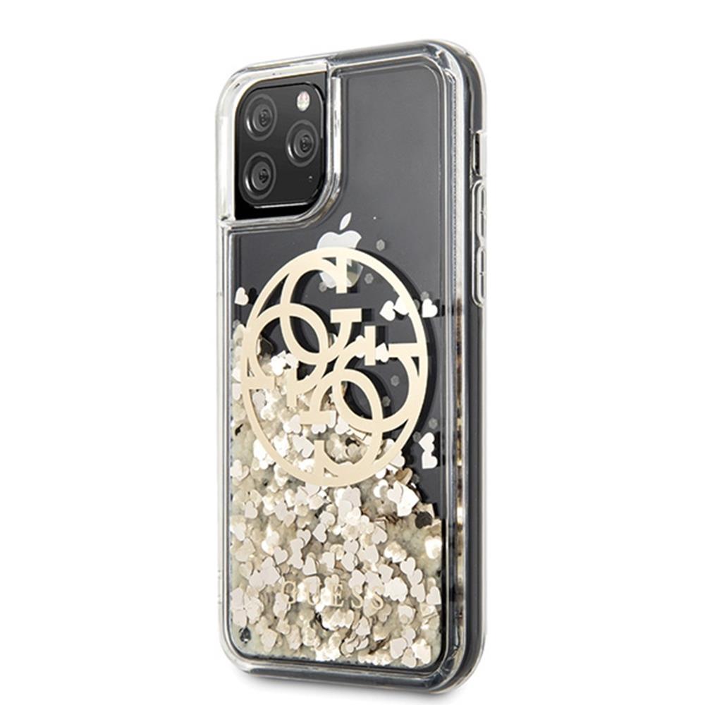 Pokrowiec Guess hard case Circle Liquid Glitter zoty APPLE iPhone 11 Pro Max