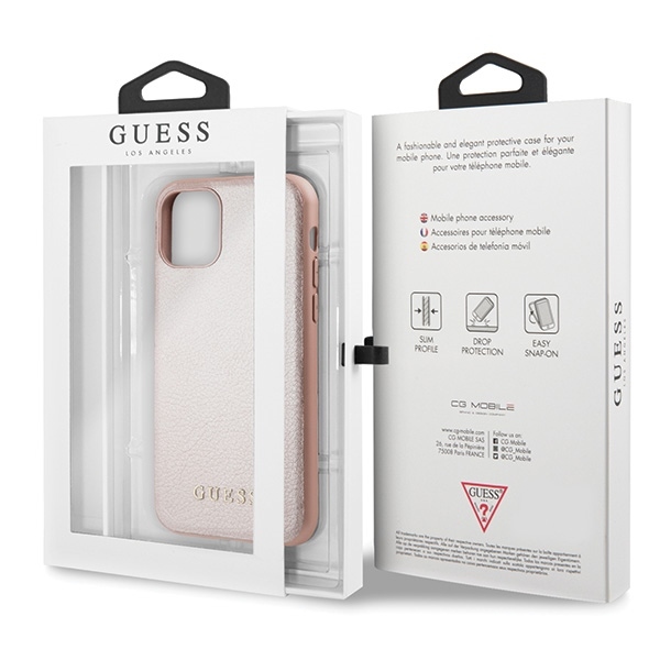 Pokrowiec Guess gold hard case Iridescent rowy APPLE iPhone 11 Pro / 7