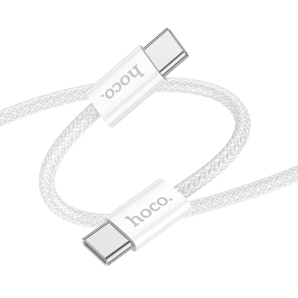 Kabel USB HOCO X104 Typ-C na Typ-C 3A 1m biay