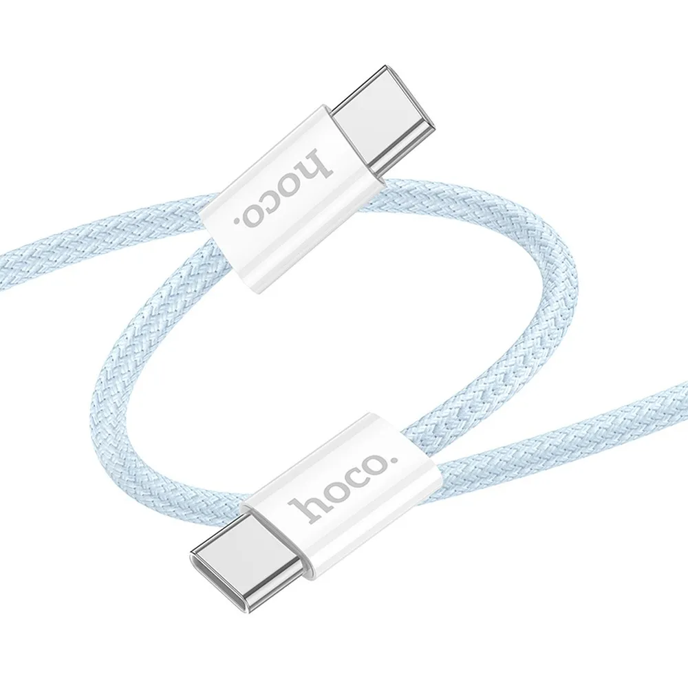 Kabel USB HOCO X104 Typ-C na Typ-C 3A 1m niebieski MOTOROLA Razr 50 Ultra