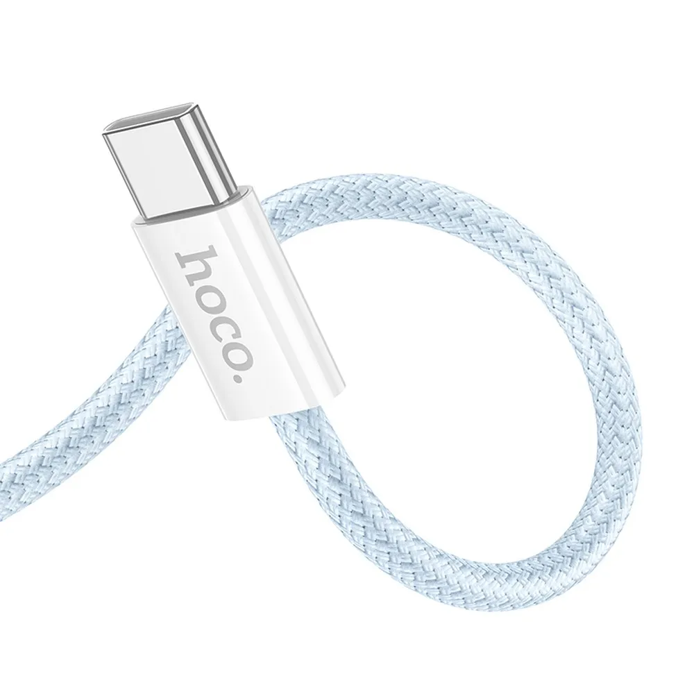 Kabel USB HOCO X104 Typ-C na Typ-C 3A 1m niebieski MOTOROLA Moto G54 5G Power Edition / 2
