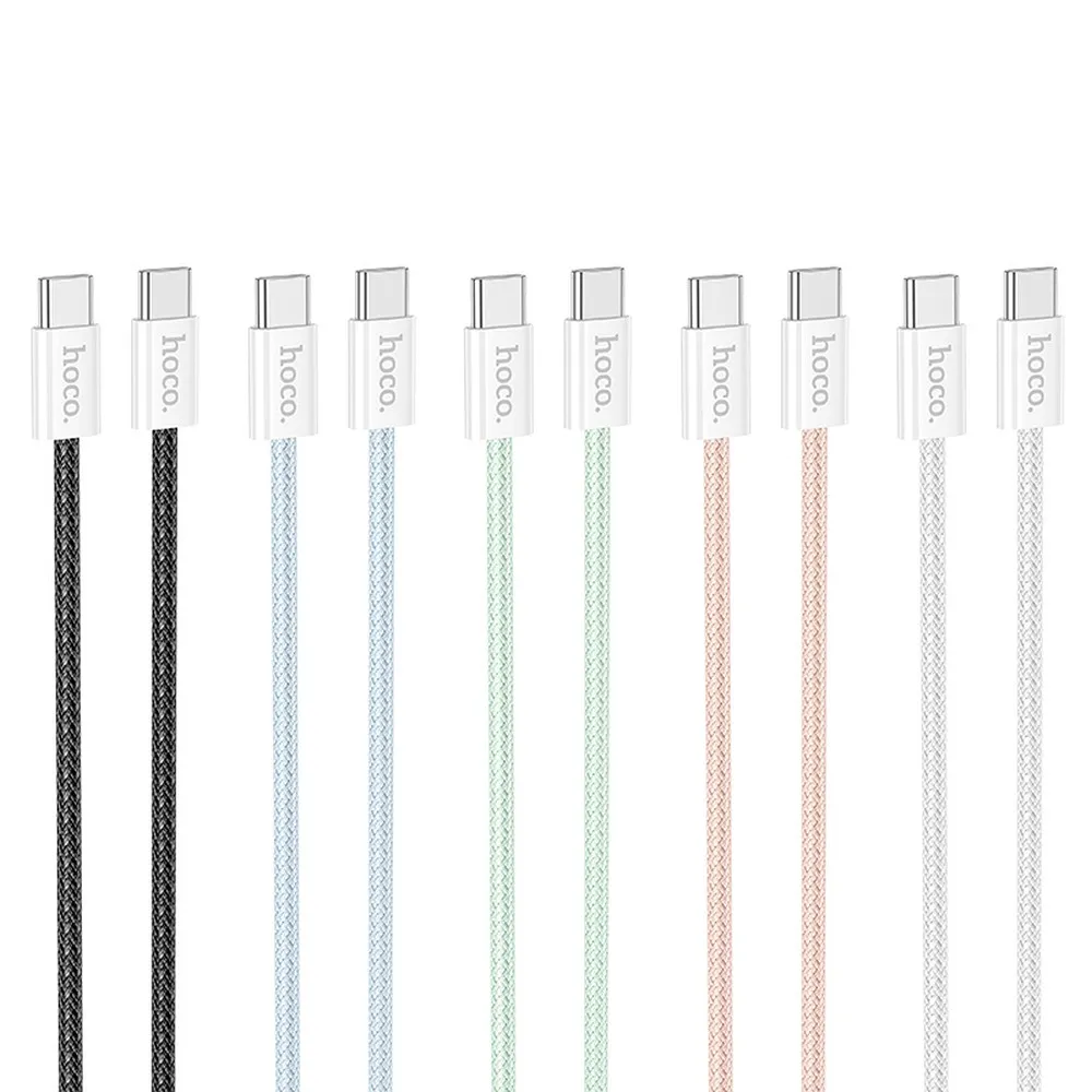 Kabel USB HOCO X104 Typ-C na Typ-C 3A 1m niebieski Oppo Reno 4 / 3