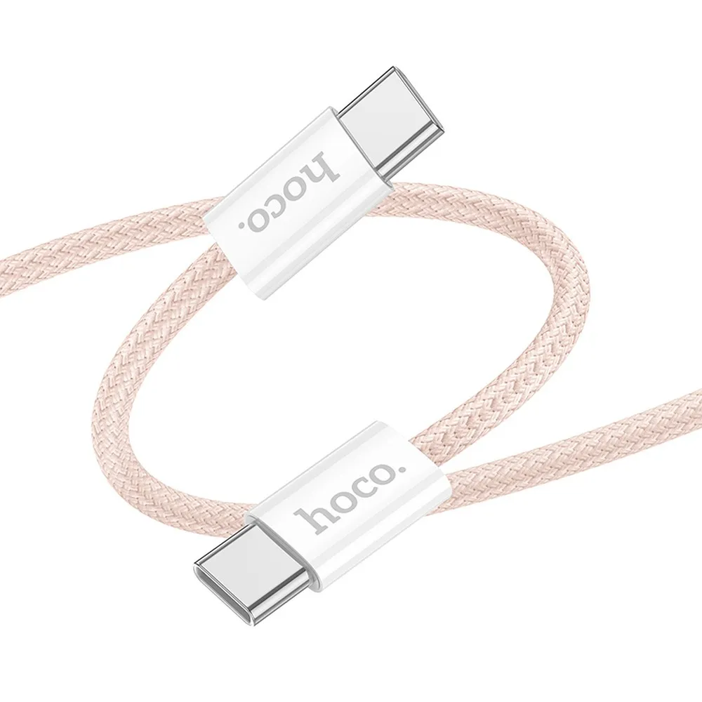 Kabel USB HOCO X104 Typ-C na Typ-C 3A 1m rowy OnePlus Nord N200
