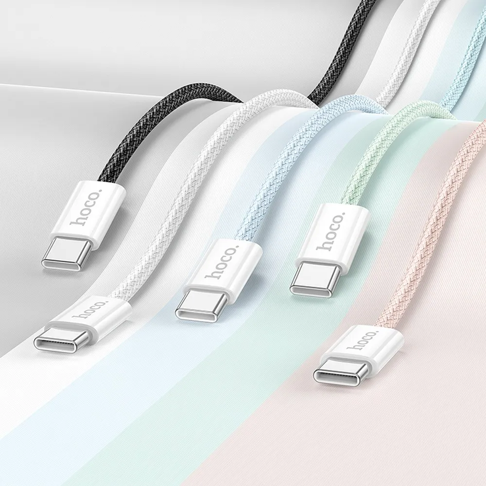 Kabel USB HOCO X104 Typ-C na Typ-C 3A 1m rowy Xiaomi Mi 9 / 2