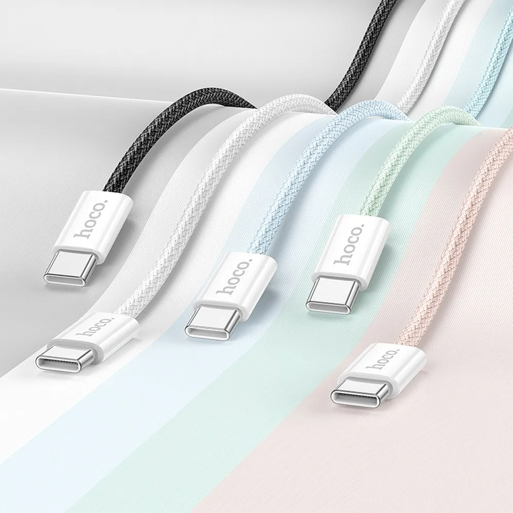 Kabel USB HOCO X104 Typ-C na Typ-C 3A 1m zielony Xiaomi Redmi Note 12 4G / 4
