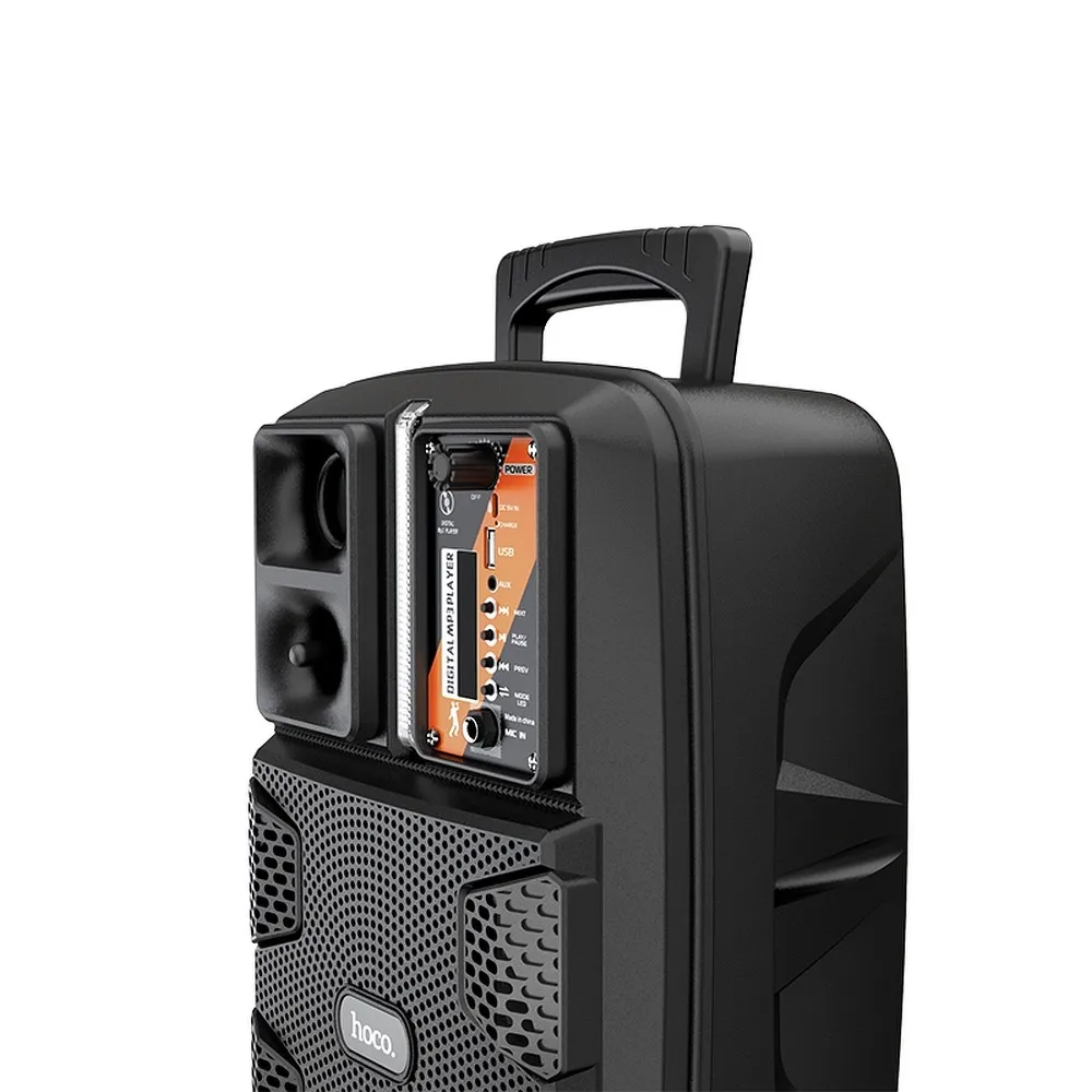 Gonik Bluetooth HOCO Dancer BS37 karaoke z mikrofonem czarny SAMSUNG GT-S6500D Galaxy Mini 2 / 4