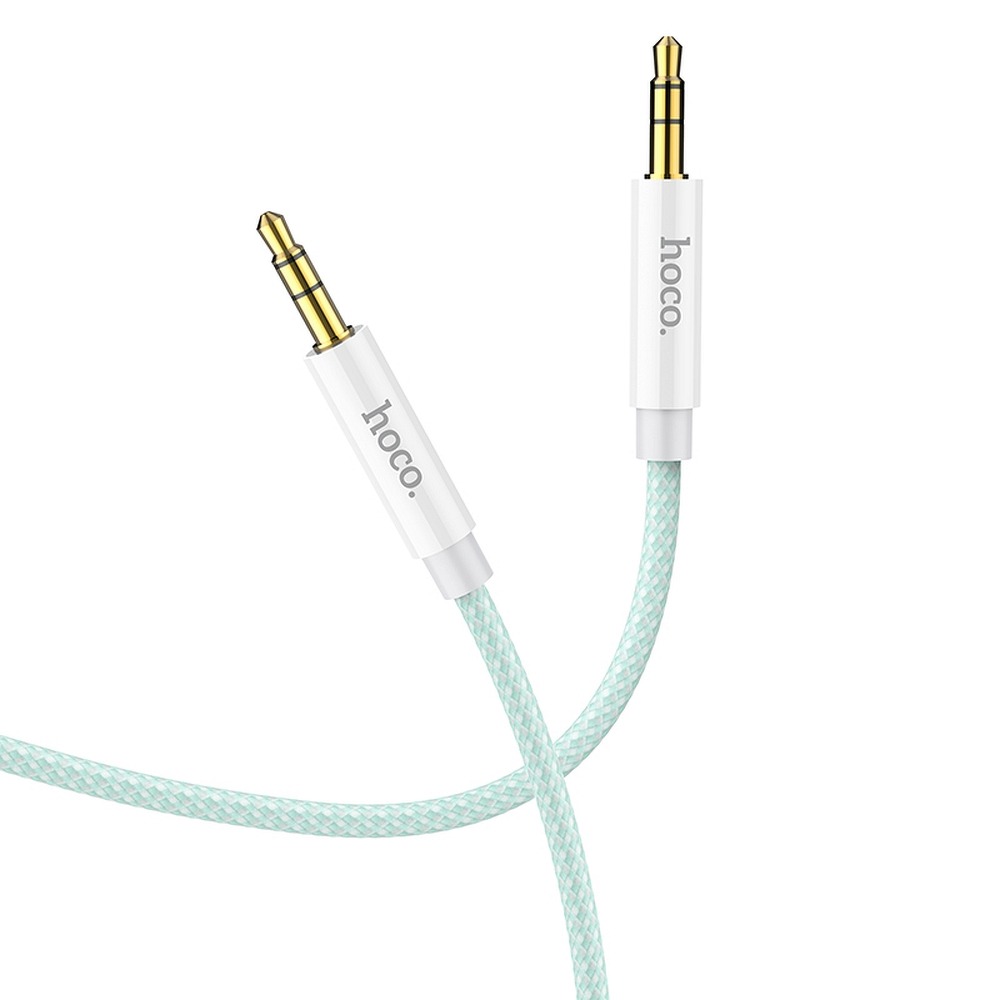 Kabel USB HOCO UPA19 AUX Audio Jack 3,5mm na Jack 3,5mm 2m zielony MOTOROLA Moto G51 5G