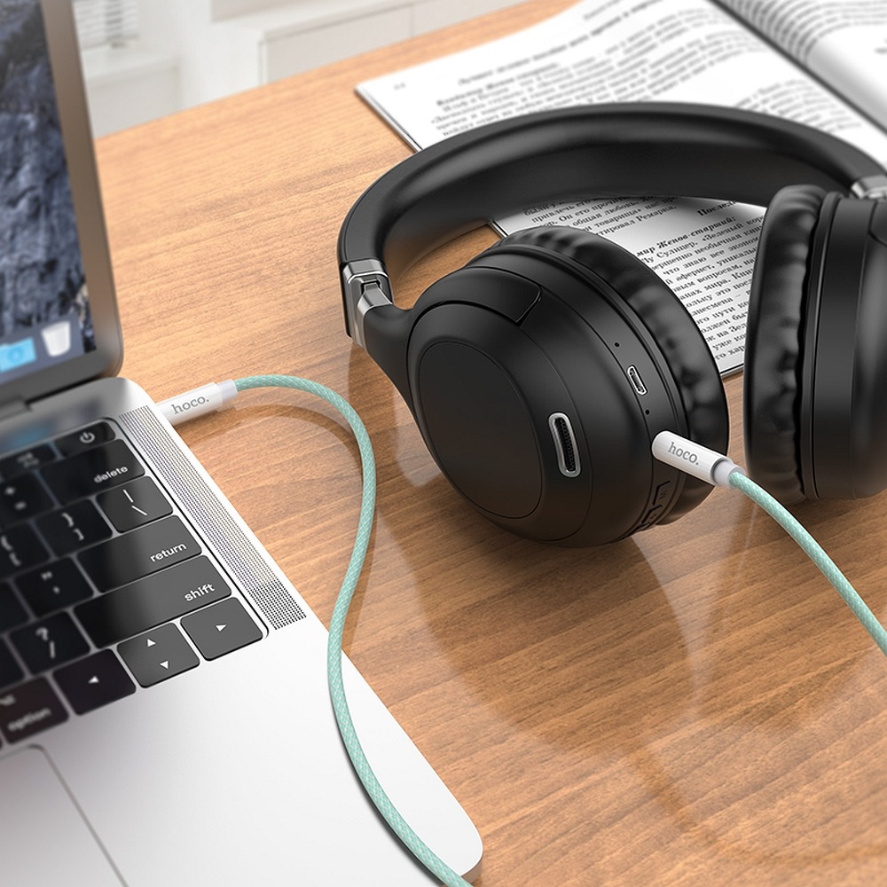 Kabel USB HOCO UPA19 AUX Audio Jack 3,5mm na Jack 3,5mm 2m zielony Xiaomi Mi Play / 2