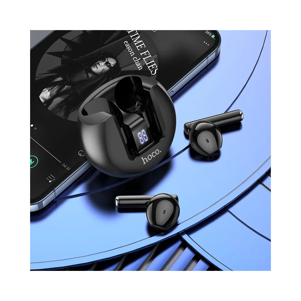 Suchawki HOCO bezprzewodowe TWS EW32 Gentle czarne MOTOROLA Moto E32s / 3