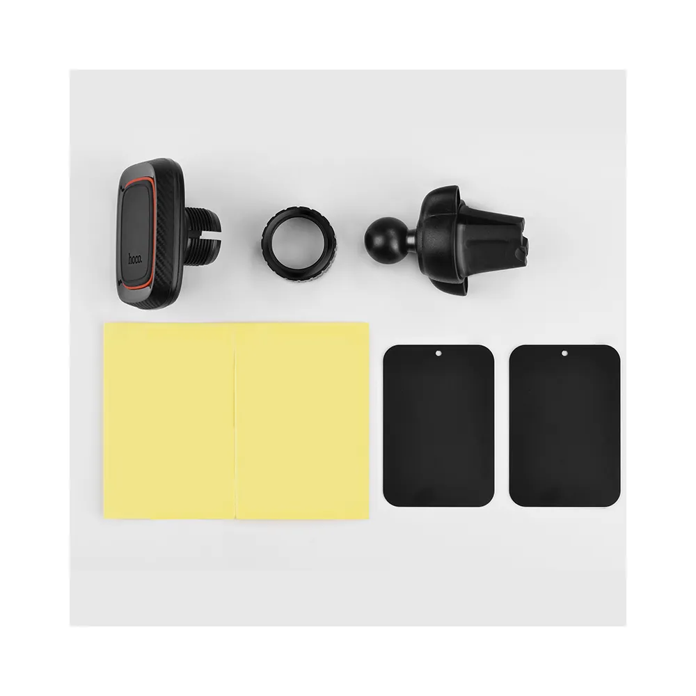 Uchwyt samochodowy HOCO CA23 do kratki wentylacyjnej czarny Xiaomi Redmi Note 10 Pro / 7