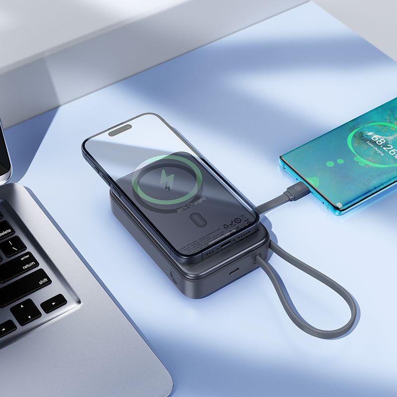 Power bank Hoco Q44A 20000 mAh zgodny z MagSafe 45W czarny Xiaomi Redmi 10C / 7