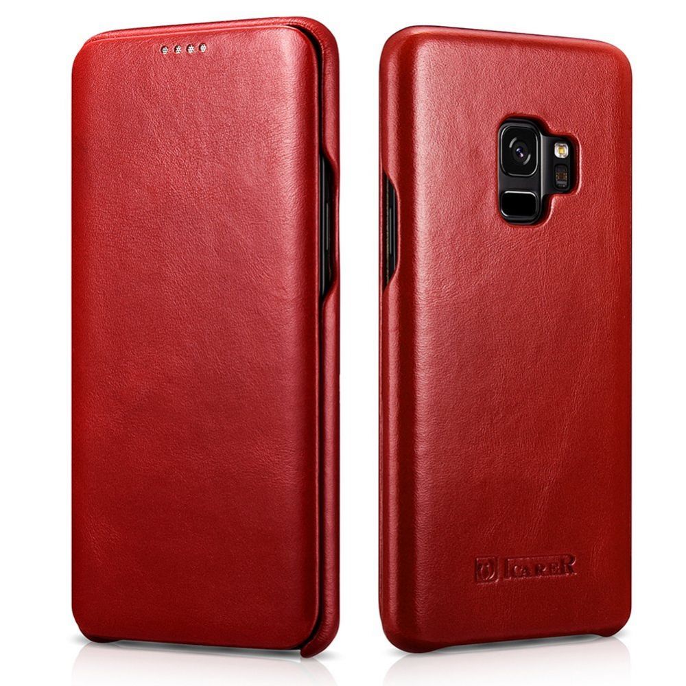 Pokrowiec Etui iCarer Vintage czerwony APPLE iPhone XS