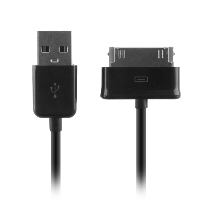 Kabel USB 90cm USB-Tab czarny SAMSUNG Galaxy Tab 2 10.1
