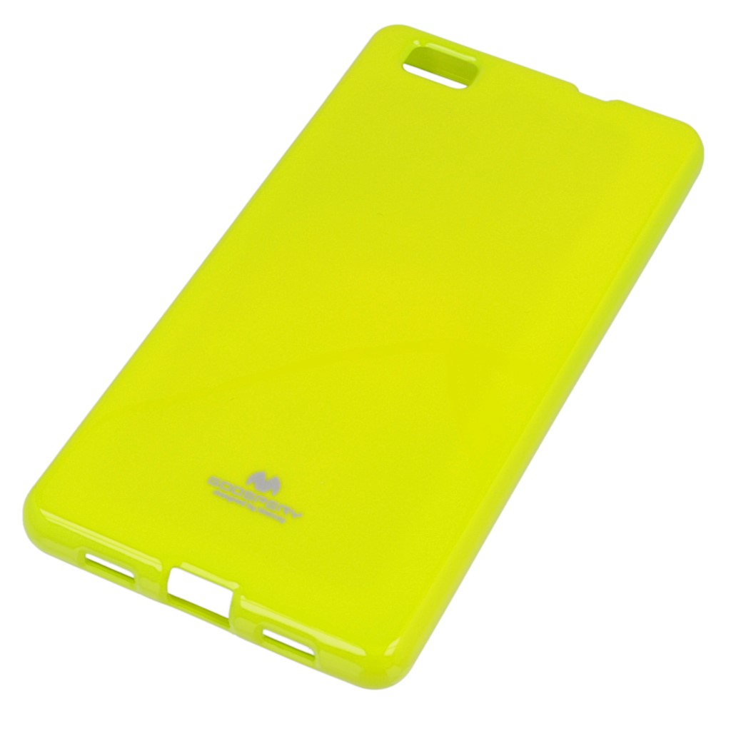 Pokrowiec etui silikonowe Mercury JELLY CASE limonkowy OnePlus 5