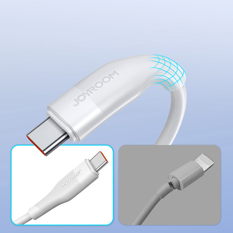 Kabel USB Joyroom Typ-C 1m 6A S-1060M12 biay Realme X50 / 6