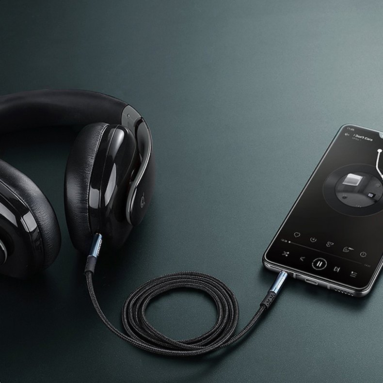 Suchawki Kabel Audio Jack-Jack AUX Joyroom 1m czarny SAMSUNG Galaxy A14 4G / 3