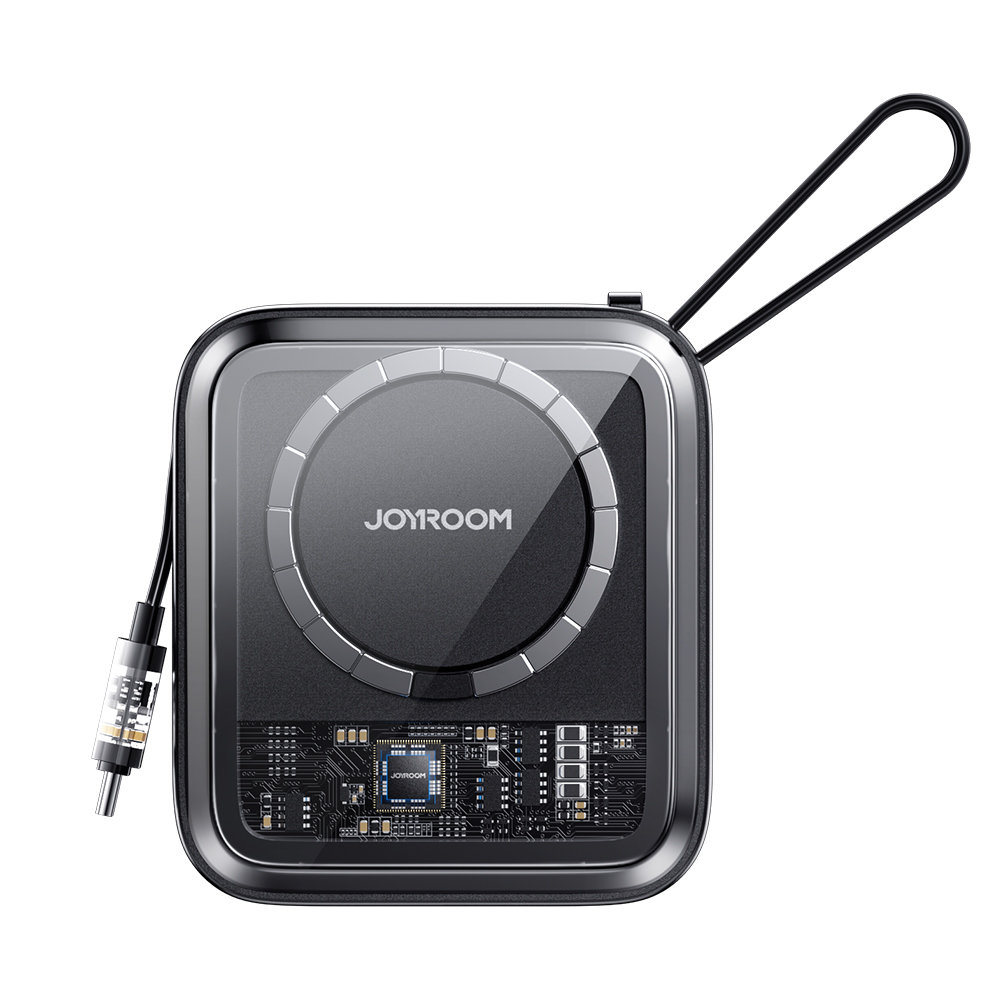 Power bank Joyroom Icy Series 10000mAh Magsafe z kablem Typ-C JR-L006 czarny SAMSUNG GT-i9100 Galaxy S II / 8