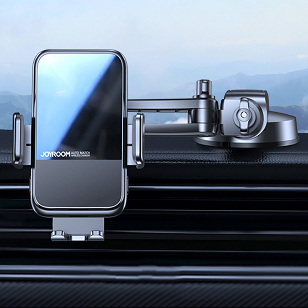 Uchwyt samochodowy Joyroom automatyczny adowarka indukcyjna 15W Qi JR-ZS298 czarny SAMSUNG Galaxy A71 5G / 8
