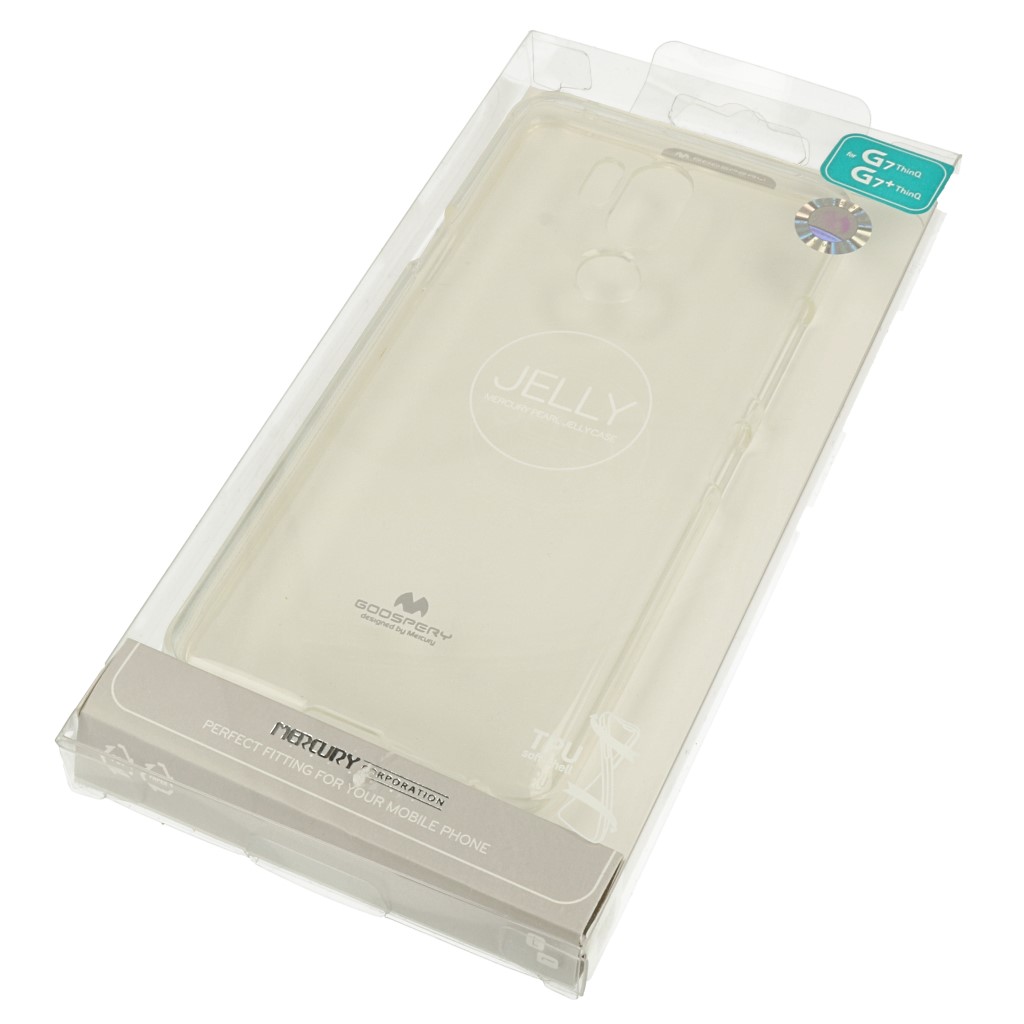 Pokrowiec etui silikonowe Mercury Jelly Case przeroczyste LG G7 ThinQ / 2