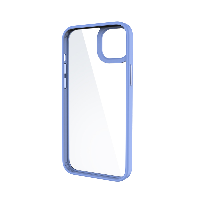 Pokrowiec etui silikonowe MX Glossy Cam z ramk niebieskie APPLE iPhone 14 Plus