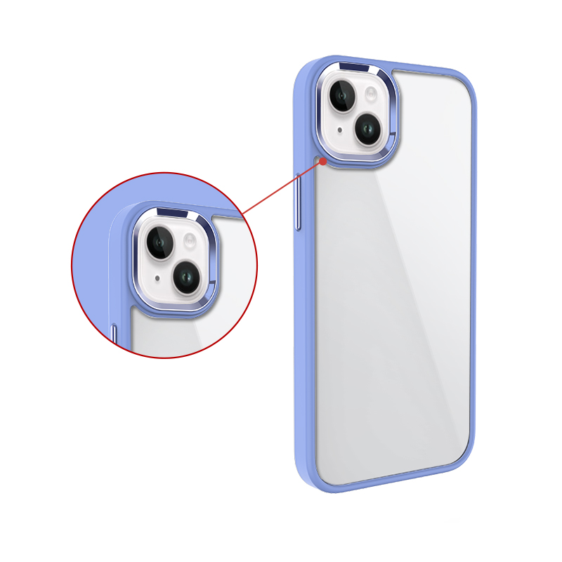 Pokrowiec etui silikonowe MX Glossy Cam z ramk niebieskie APPLE iPhone 14 Plus / 3