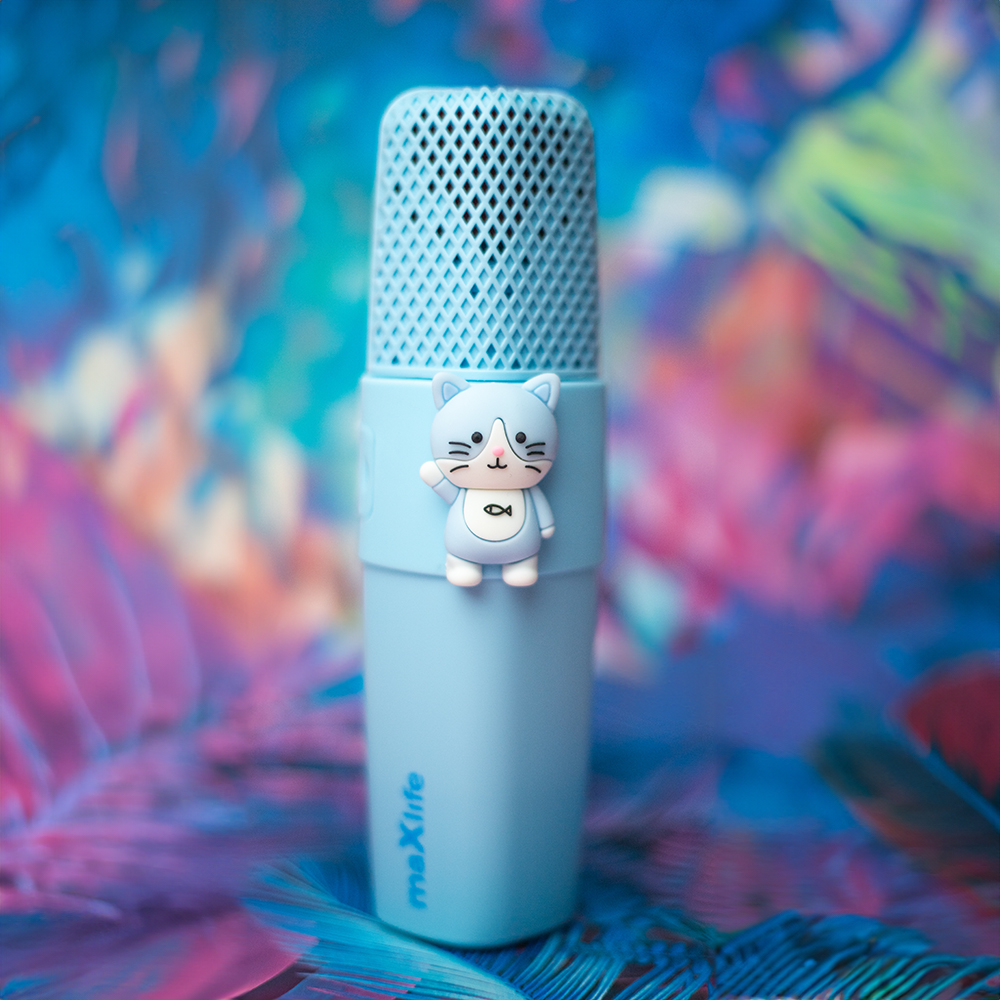 Mikrofon Maxlife z gonikiem Bluetooth Animal MXBM-500 niebieski Oppo A57 5G / 2