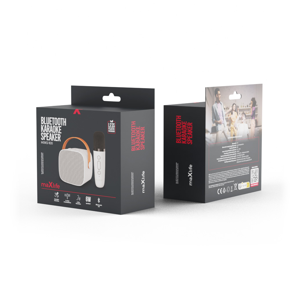 Mikrofon Maxlife zestaw karaoke Bluetooth MXKS-100 biay Oppo Reno 11F 5G / 2