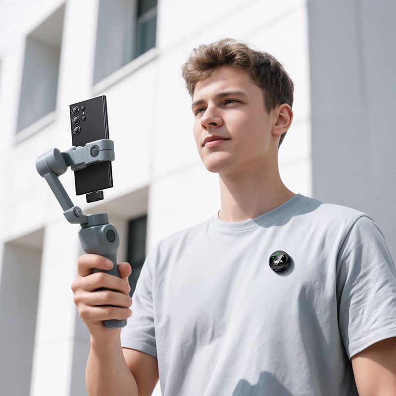 Mikrofon bezprzewodowy USB-C Hoco L21 czarny Xiaomi Poco X4 GT / 8 Mikrofon bezprzewodowy USB-C Hoco L21 czarny Xiaomi Poco X4 GT / 8