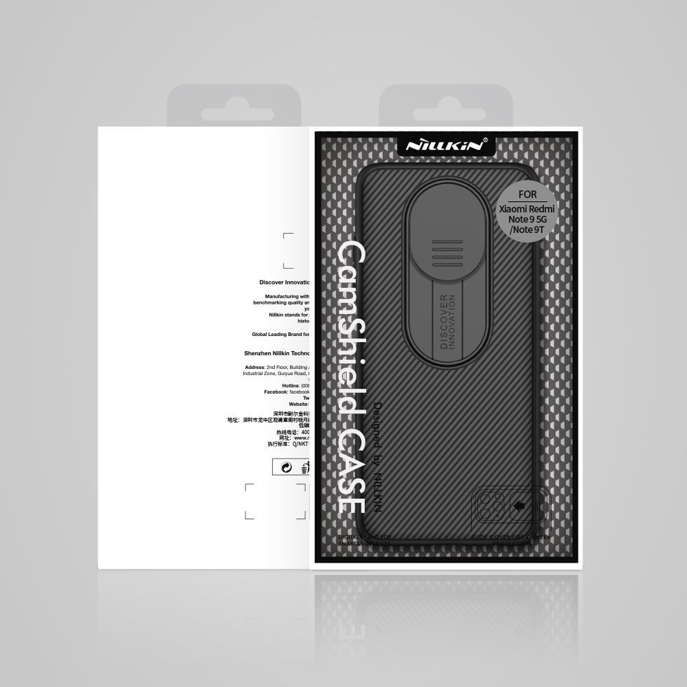 Pokrowiec etui Nillkin CamShield Case czarne Xiaomi Redmi Note 9T / 5