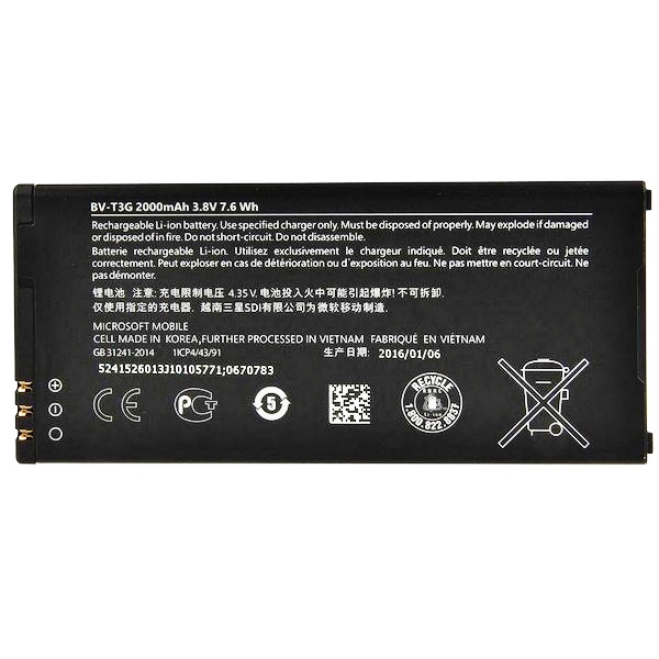 Bateria oryginalna BV-T3G 2000mAh Microsoft Lumia 650