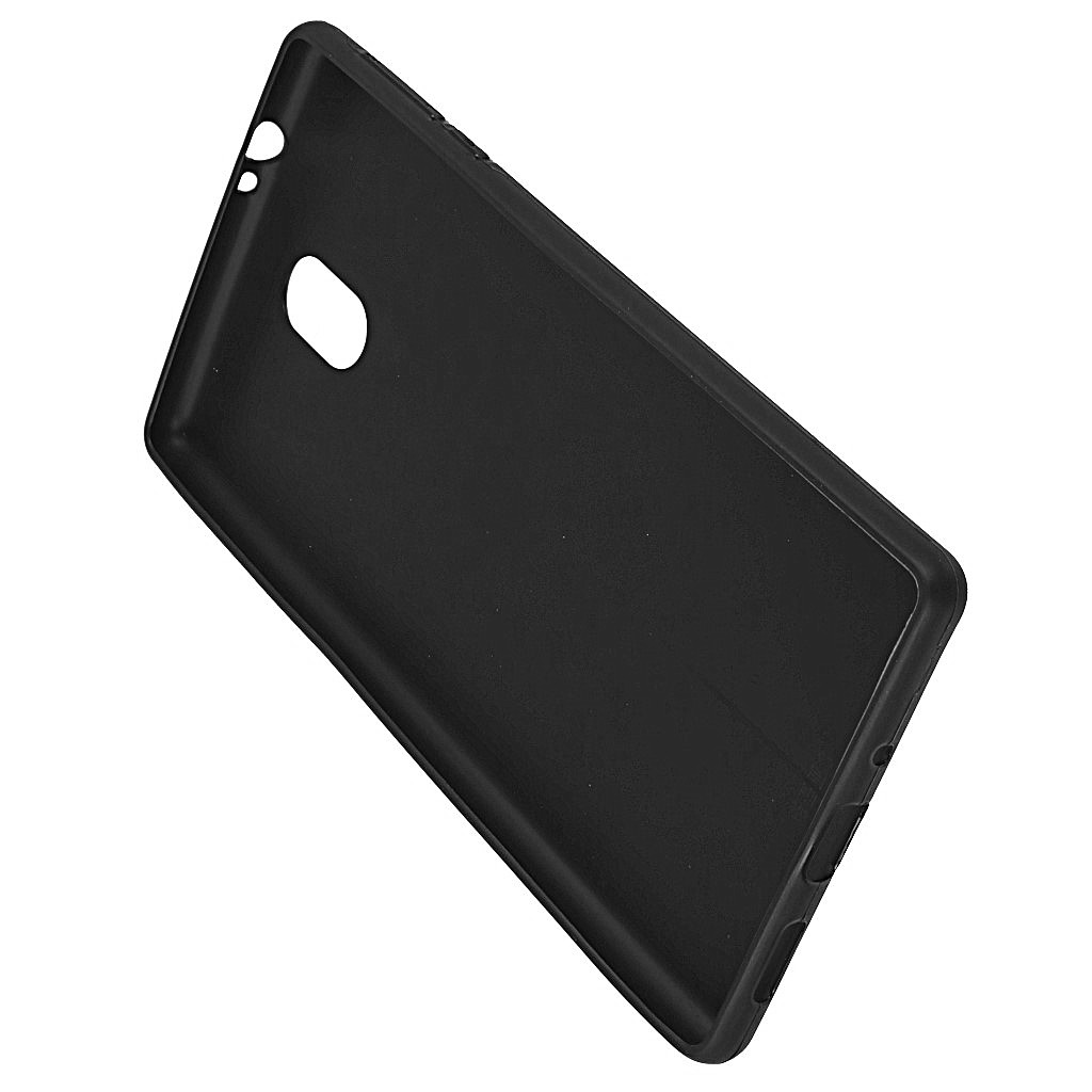 Pokrowiec etui imitacja skry Lux Case Skin czarne Lenovo Moto E4 Plus / 7